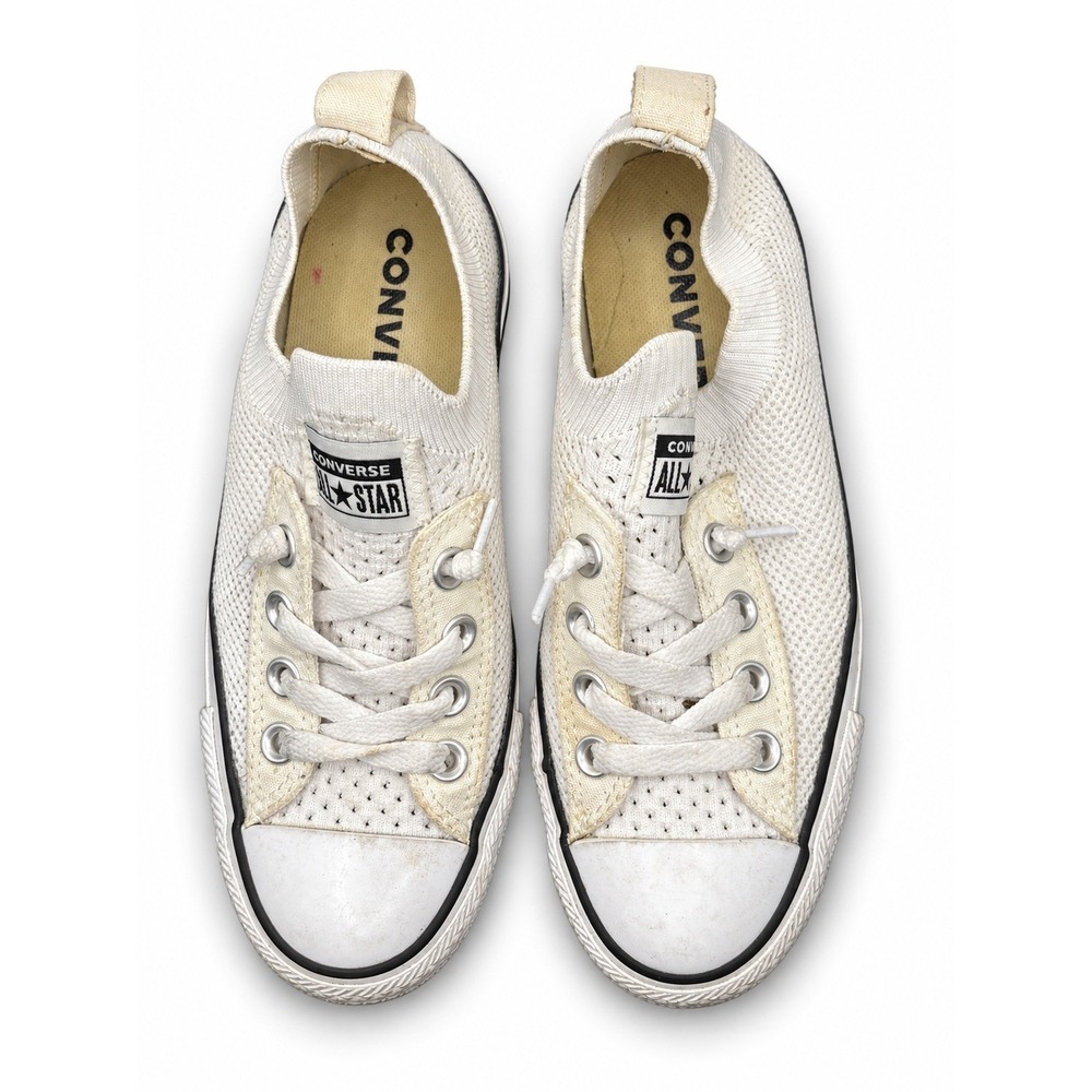 Converse All Star Off-White Knit Low Top Sneakers SIze US 5 Womens